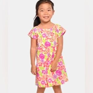 Floral Pink Kids Dress